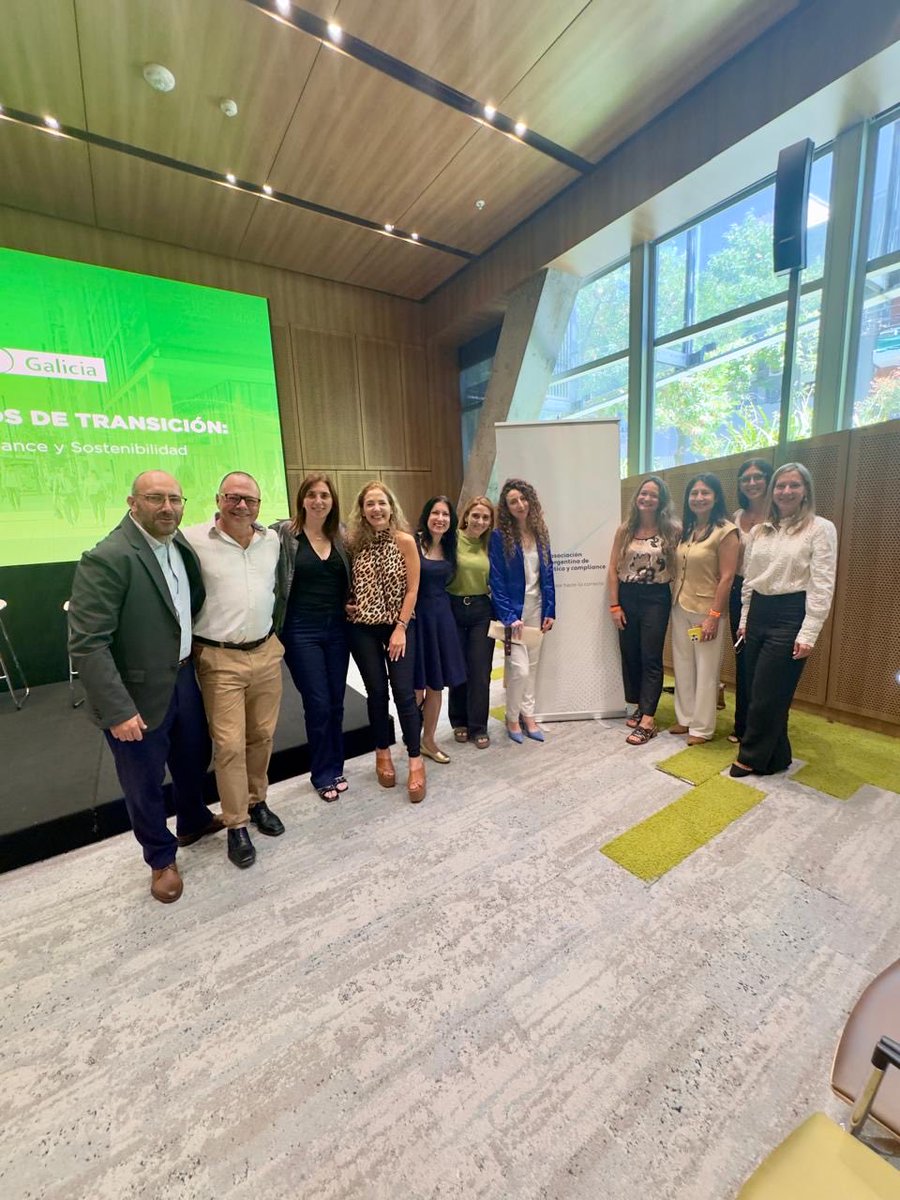 ValStepsP's tweet photo. Asistimos a la Jornada “Integridad en tiempos de transición: donde se encuentran Compliance y Sostenibilidad”, coorganizada por la Asociación Argentina de Etica y Compliance junto al Banco Galicia.

#Compliance #Etica #Sostenibilidad #Proposito #Legado https://t.co/Z3wBiCu71T