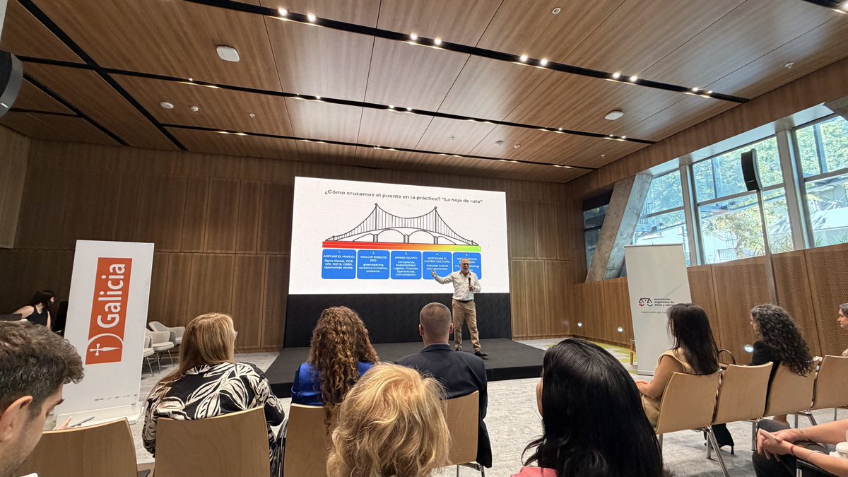 ValStepsP's tweet photo. Asistimos a la Jornada “Integridad en tiempos de transición: donde se encuentran Compliance y Sostenibilidad”, coorganizada por la Asociación Argentina de Etica y Compliance junto al Banco Galicia.

#Compliance #Etica #Sostenibilidad #Proposito #Legado https://t.co/Z3wBiCu71T