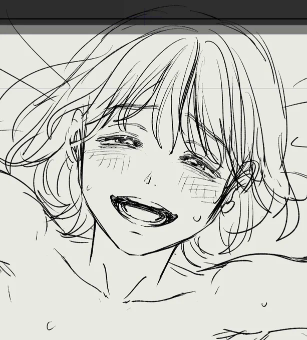 ウウウッ～～🥹この笑顔が見たくてここまで描いてきたんじゃ……😭 
