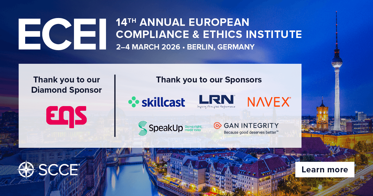 Society of Corporate Compliance and Ethics (SCCE)® tweet media