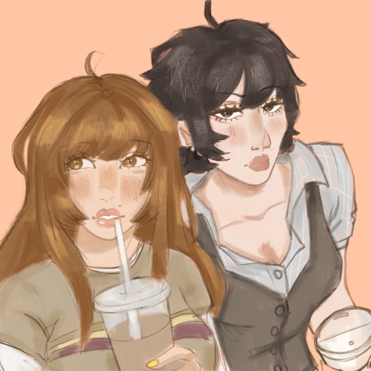 Sunlightperceus's tweet photo. ik its not great but i enjoyed drawing it :> #lesbyler #byler #lesbylertwt https://t.co/S15fYtPqoQ