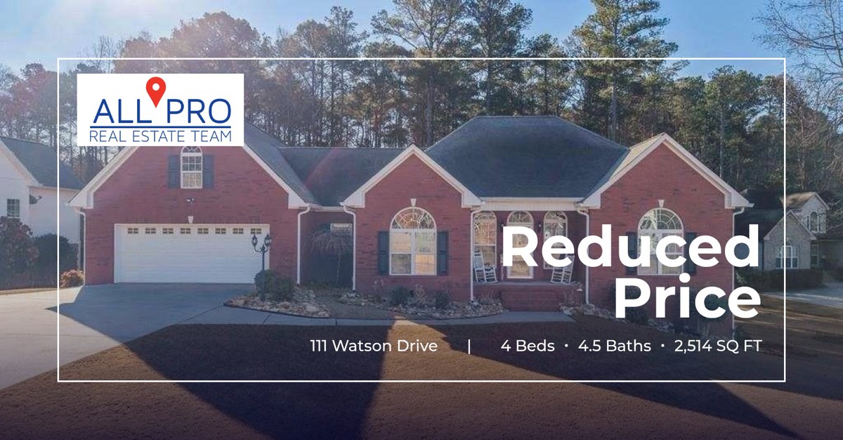 dwaynehicks's tweet photo. 📍 Reduced Price 📍 This recently reduced home at 111 Watson Drive in Bremen won't last long, so, don't wait to set up a showing! Reach out here or at (770) 301-8003 for more information!

#theallproteam #realestate #home #home... https://t.co/jnr8oPAgtd https://t.co/oXsfxweV97