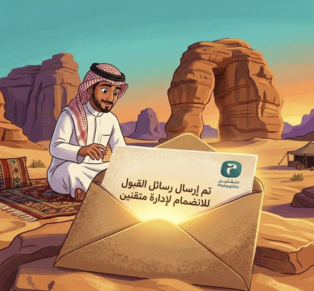 شيّكت إيميلك؟ 👀📩

رسائل القبول للانضمام إلى إدارة مُـتـقـنـيـن وصلت لأصحابها اليوم.

ومن بين العديد من المتقدمين، تم اختيار مجموعة نرى فيها القدرة على صناعة الأثر والعمل المُتقن.

بداية مرحلة جديدة…
ومرحبًا بمن اختار أن يتقن. ✨