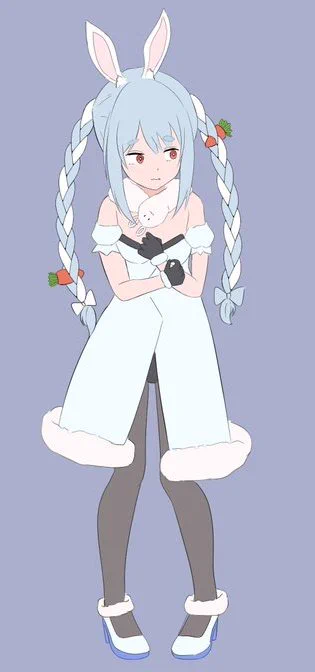 ぺこら描いてる(っ'ヮ'c) #イラスト