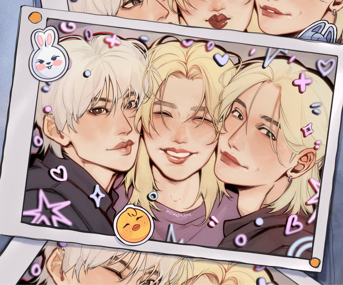 ☆ *｡･ﾟᝰ.ᐟ blondracha `.ᝰ ｡*｡☆

#Straykidsfanart #LeeKnow
#FELIX #BangChan