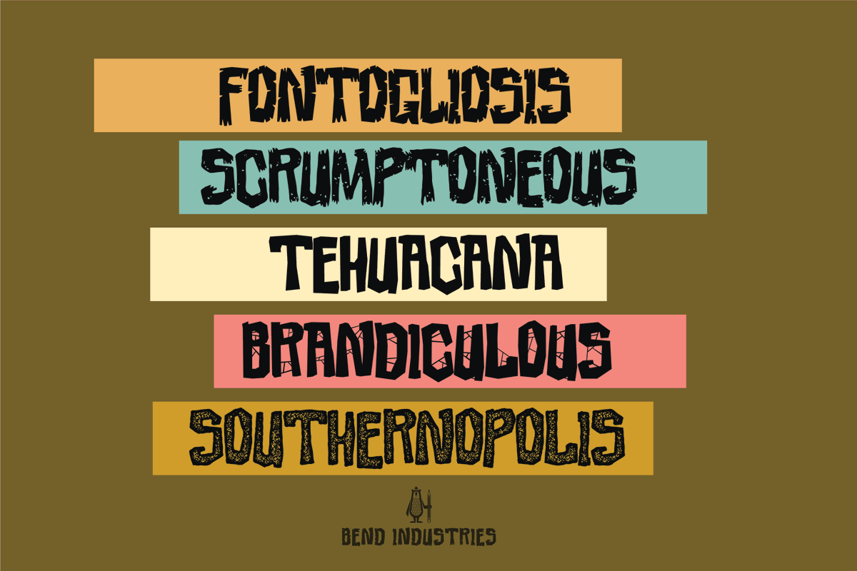 BendIndustries's tweet photo. Krooked is a bold display typeface built for logos, apparel, posters, and branding that can't straighten up. Imperfect lines. Loud personality. Built at Bend Industries in Seabrook, Texas. Here: https://t.co/7ti5NtO9aJ
#fonts #typography #displayfont #logodesign #typefoundry https://t.co/RamyErbZ2L