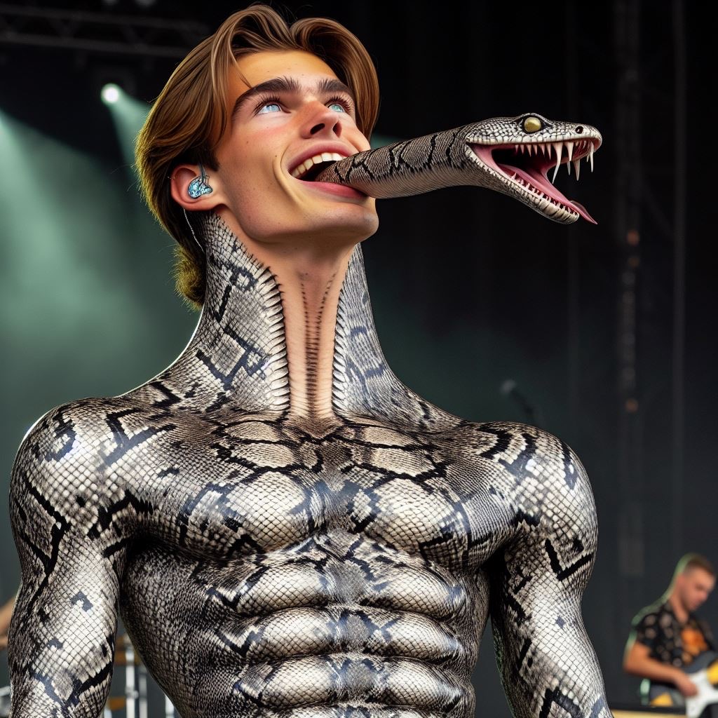 gsl_community's tweet photo. Something a lot of #SnakeBoys do is to grow an inner mouth, shaped like a snake. They can eat, talk, see and smell with this inner mouth, although it can make some people uneasy...
#SnakeBoy #InnerMouth https://t.co/v8UU8kJP0e