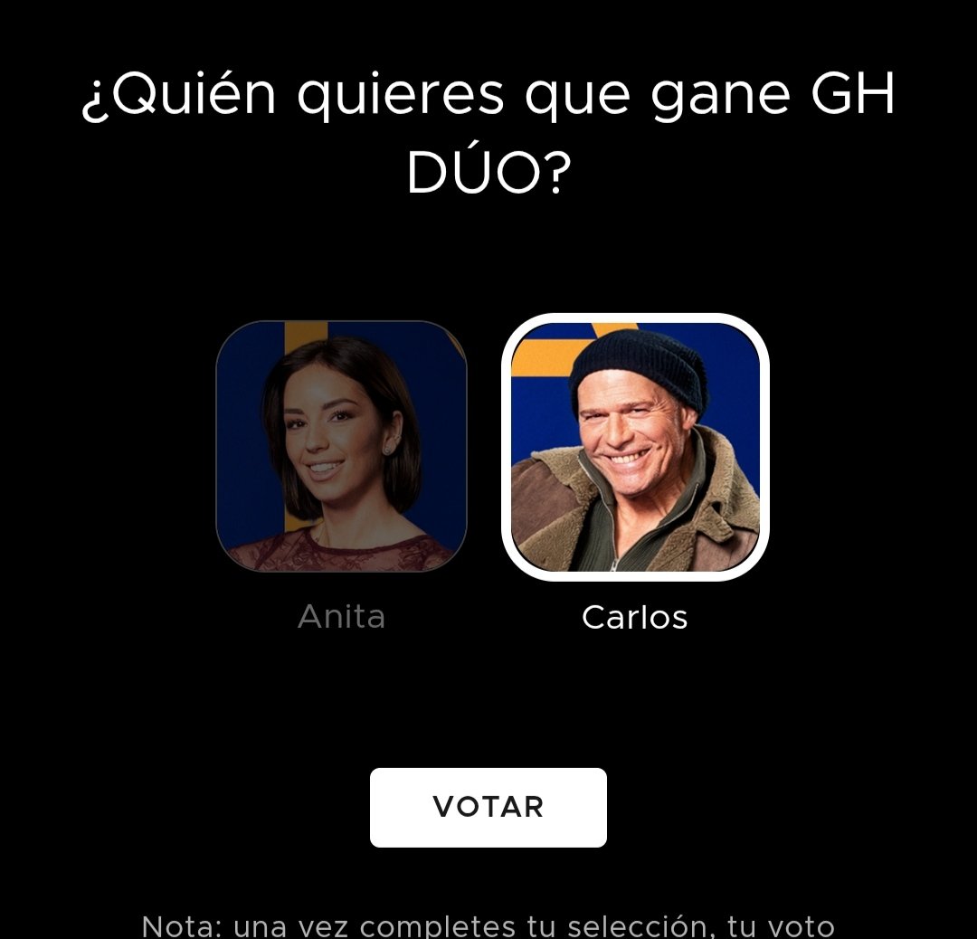 Vamos !!!! CARLOS GANADOR #GHDúoGranFinal