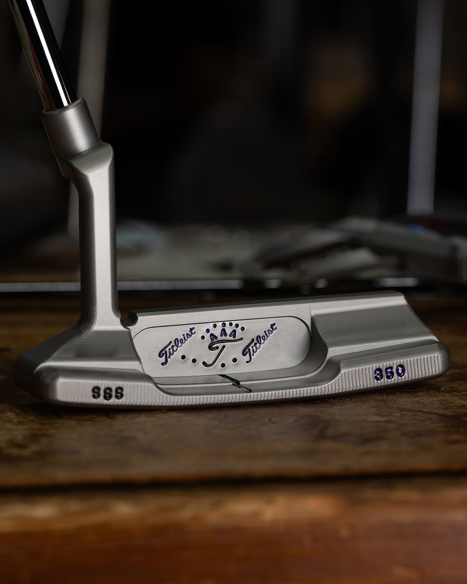 Hand-stamped with a crowned flying Titleist 