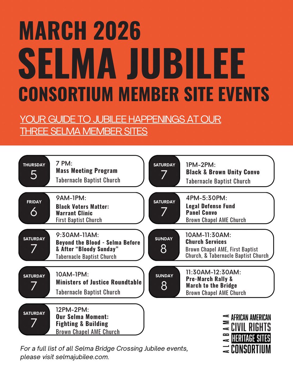 Alabama AA Civil Rights Heritage Sites Consortium tweet media