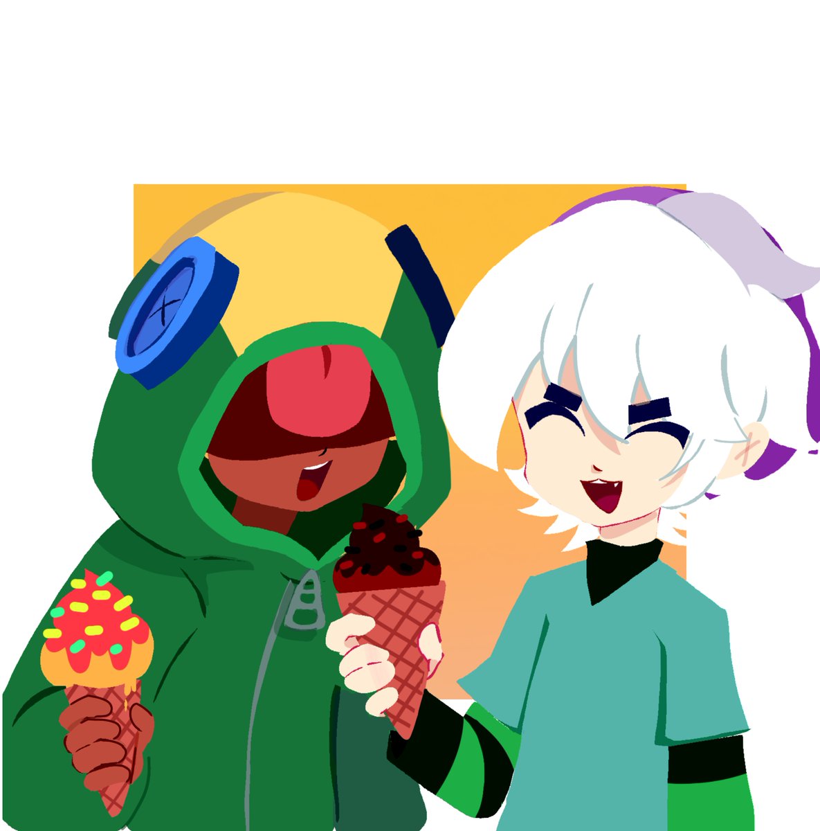hibikibear's tweet photo. Legus icecream day🍦☀️

#Legus #LeonBrawlstars #Gusbrawlstars #BrawlstarsLeon #BrawlstarsGus #Gus #Leon #BrawlStars #BrawlStarsArt  #BrawlstarsFanart #Fanart https://t.co/yZKr9alaGp