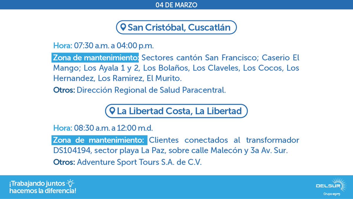 DELSUR El Salvador tweet media