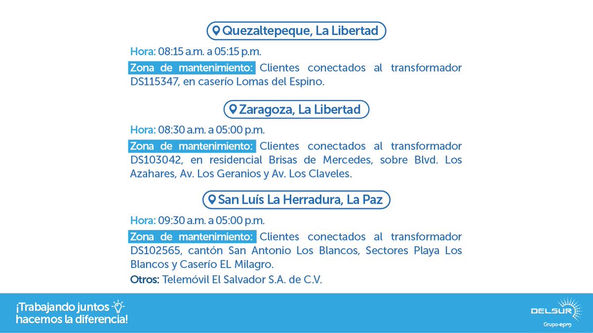 DELSUR El Salvador tweet media