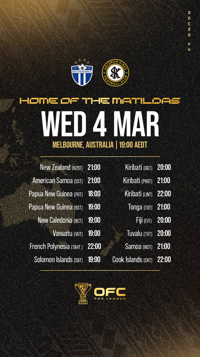 🚨Final match day in Melbourne and it’s one you don’t want to miss! 

🎫 Get your tickets from Intix now! 
intix.com.au/artist/ofc-pro…

#OFCProLeague