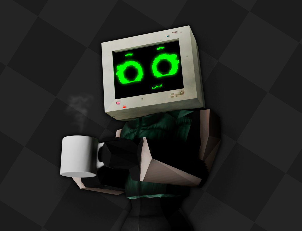 Magexy07's tweet photo. Vizzy can't drink coffee, but she doesn't seem to care.
#3dart #Vizzy #Fnib2 https://t.co/ZPE0RJQSKS