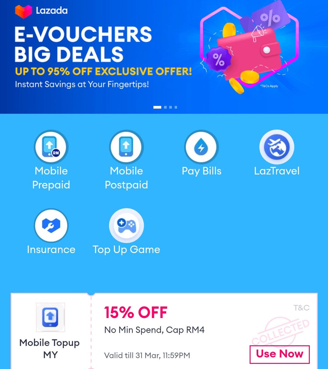 Shirry6050's tweet photo. Mobile Topup
有15% OFF voucher
No Min Spend, Cap RM4

Claim voucher 领取:
https://t.co/ulvtUg7rkU

在金币页面，充值，还能扣金币✔

#mobiletopup
#lazadamy #lazada #voucher https://t.co/6VPoB6rpIp