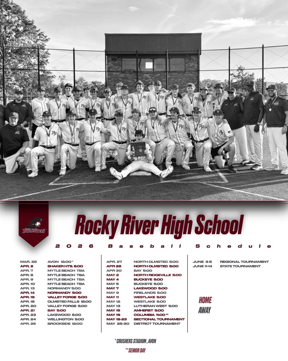 Rocky River High School Baseball tweet media