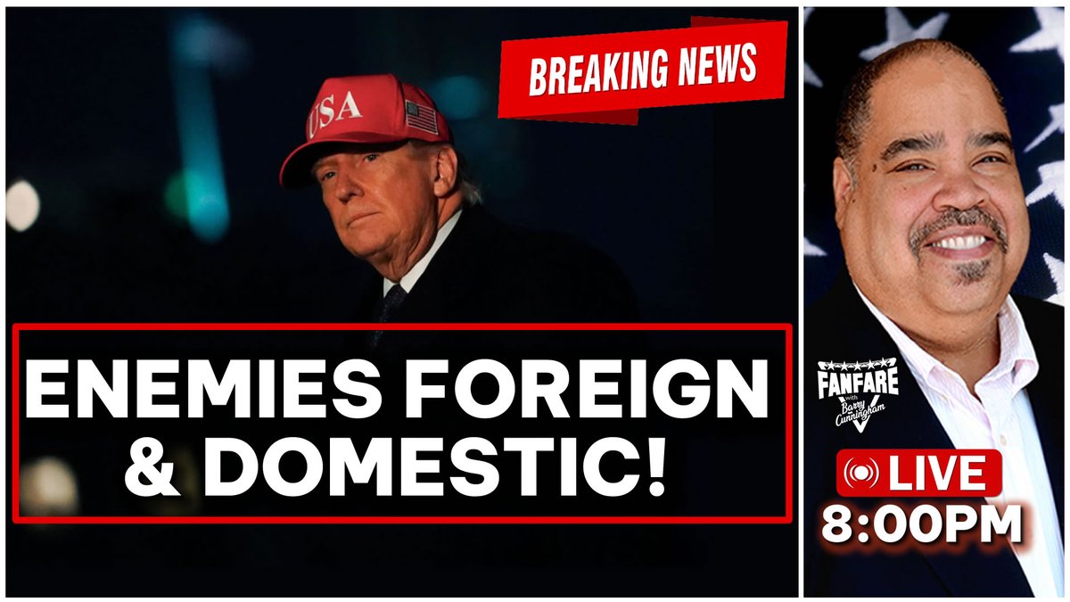 Join Me LIVE at 8:00PM!

LIVE TONIGHT: President Trump Is Fighting Enemies Both Foreign And Domestic! More Interviews!

On YouTube at: youtube.com/live/KNGWNaYIO…

Also LIVE on Rumble and X!