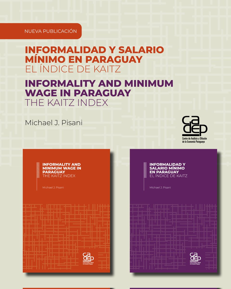 cadep_py's tweet photo. 🔸¿Cuál es la conexión entre salario mínimo, salario medio e informalidad laboral en el Paraguay?

🔸¿Cuáles son los factores o variables que se correlacionan positiva y negativamente entre el salario mínimo y la informalidad? https://t.co/Hup8YhTdxQ