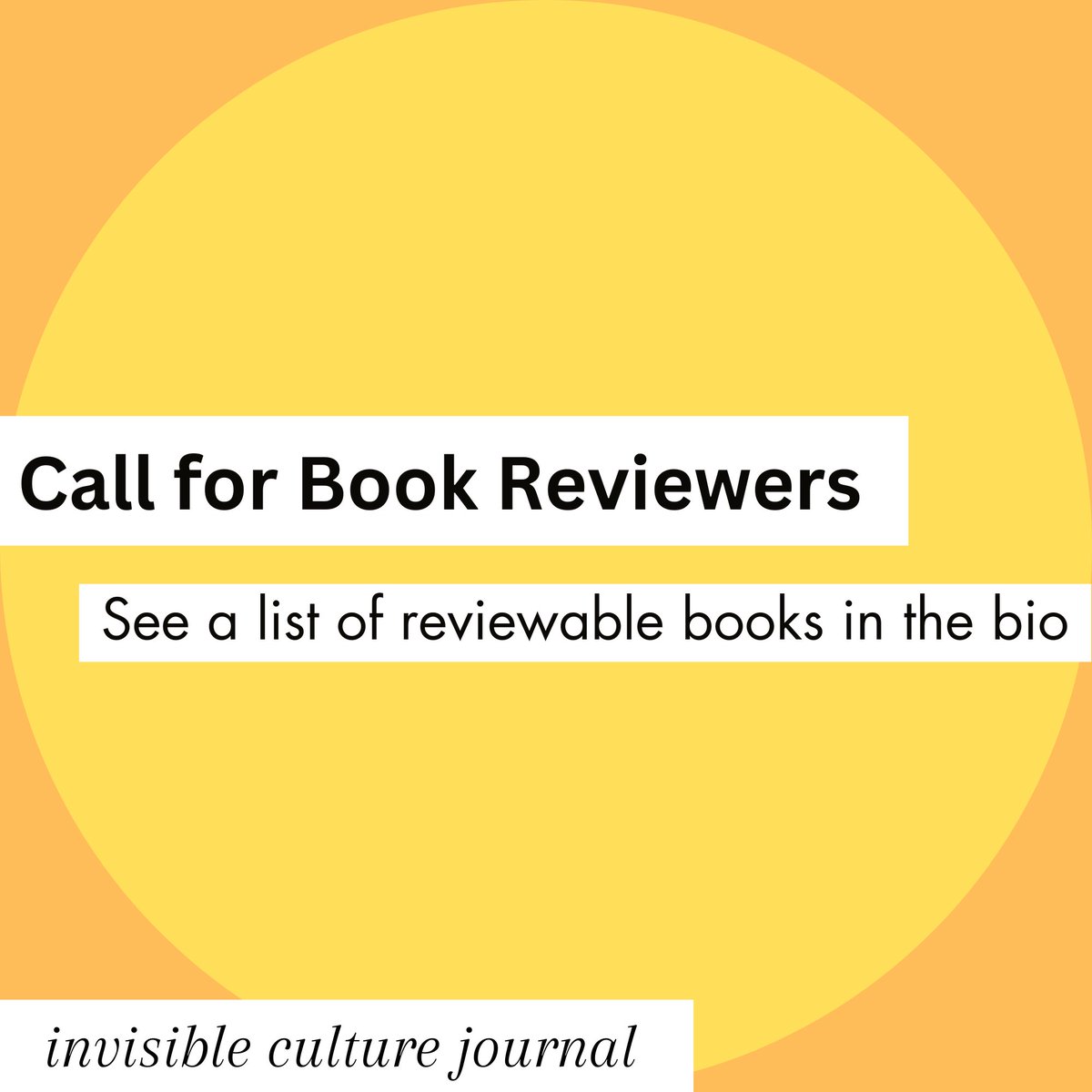 InVisible Culture tweet media