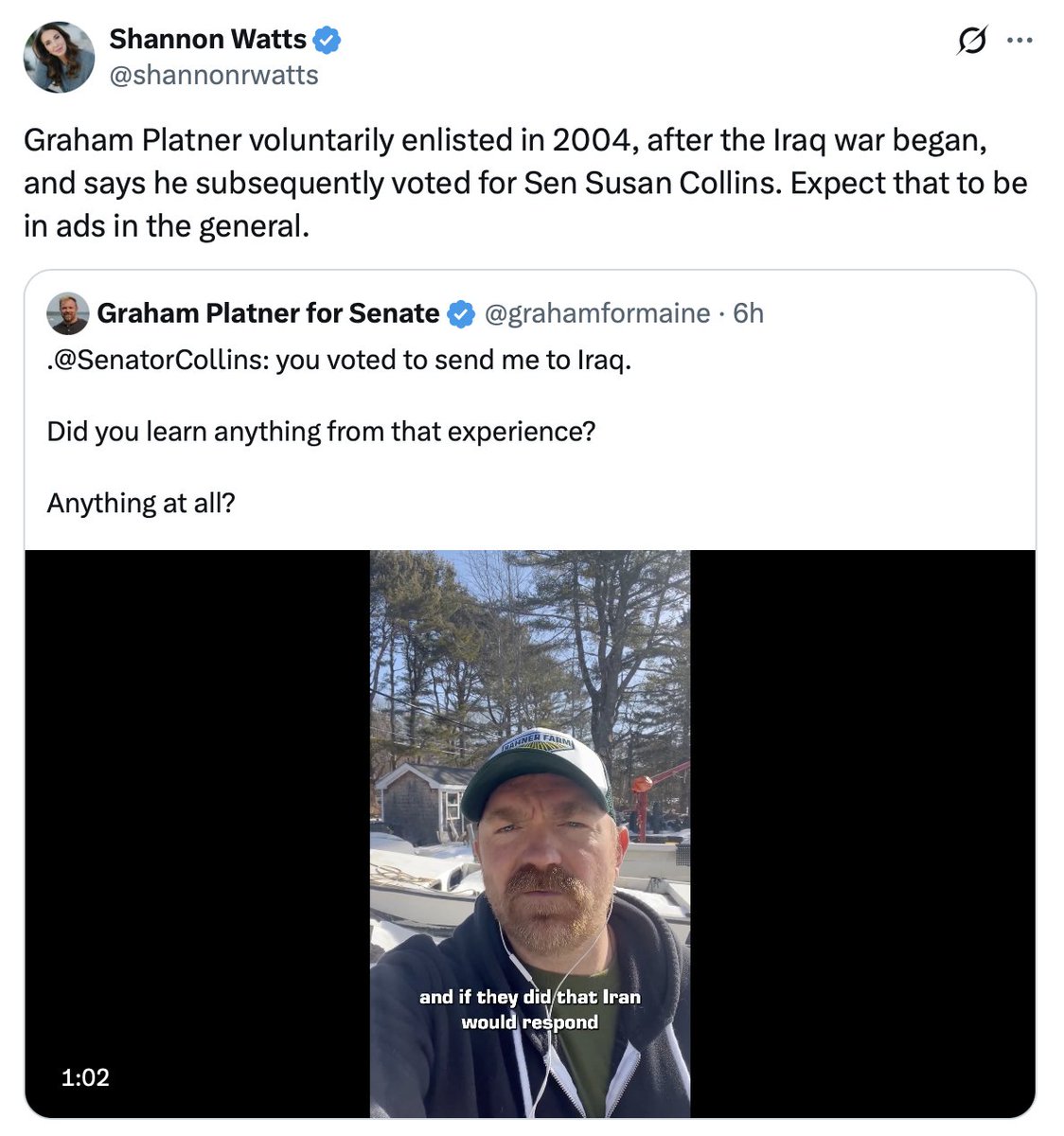 aobrien2010's tweet image. I fail to see how this is an effective attack. Collins was once the most popular Senator in the nation garnering 70% of the vote in 2014. Even my super liberal mom voted for her.  #mepolitics