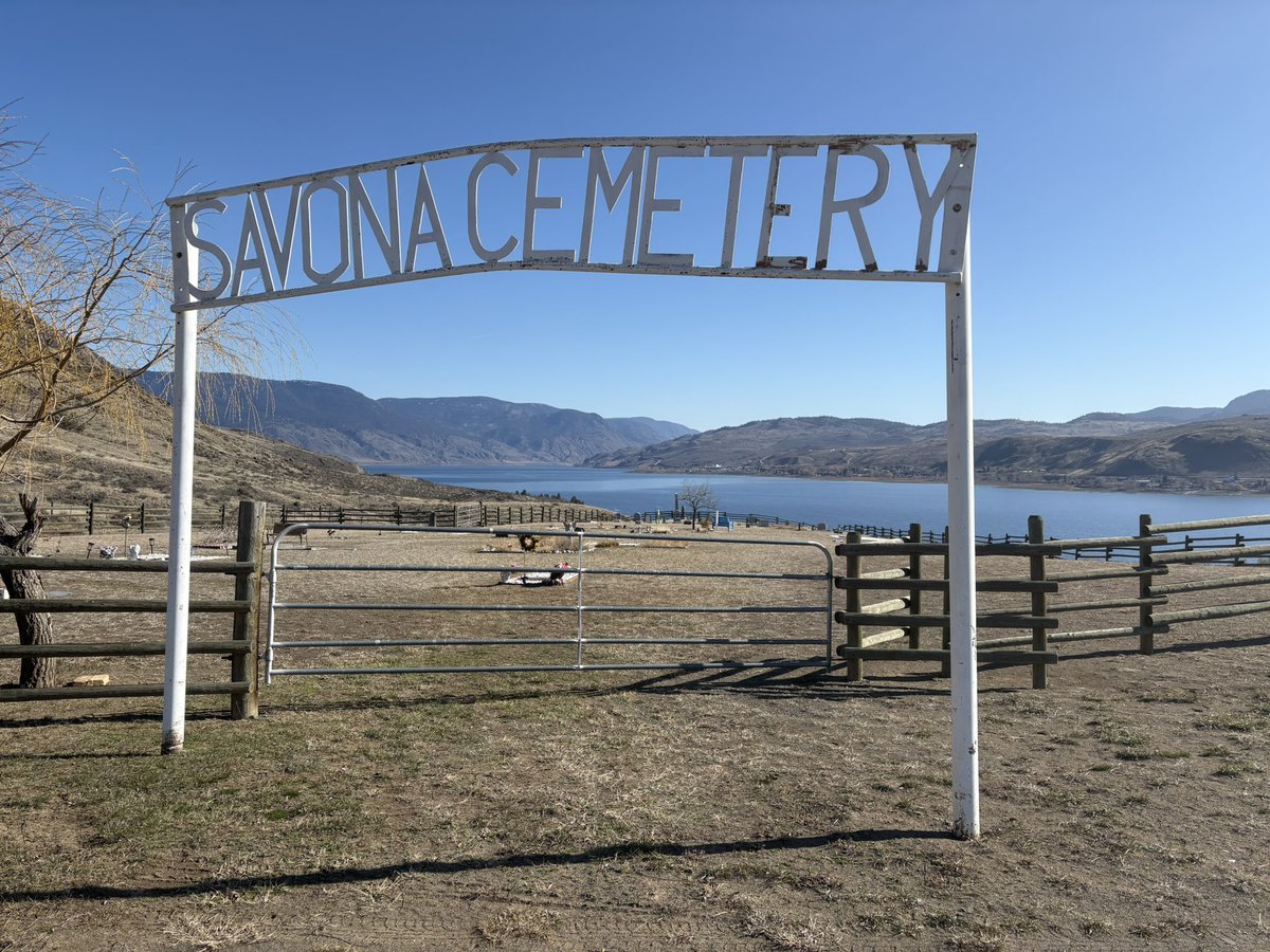 Putsky88's tweet image. Random fact: Savona has one of the oldest municipal cemeteries in the interior of BC and the views are so peaceful and serene.  A beautiful area for a walk through time! #ExploreBeyond #cemetery #RIP
