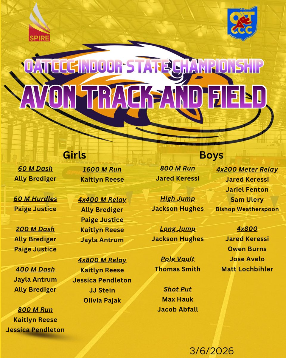 Avon Track and Field tweet media