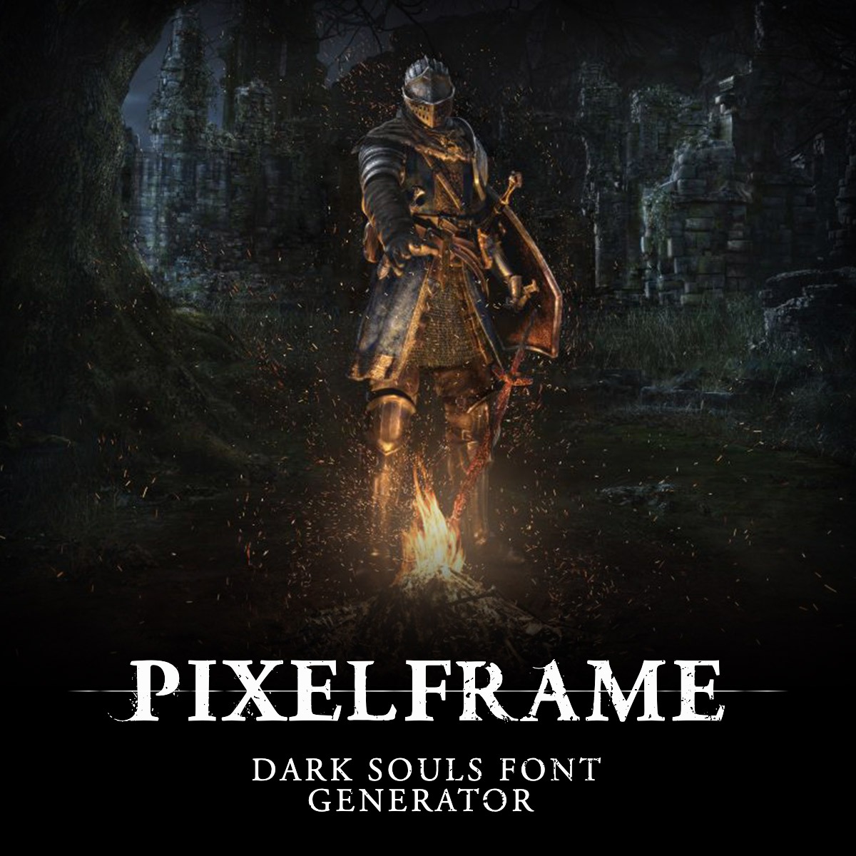 Another video game classic, the Dark Souls font &amp; logo generator is now live! pixelframe.design/dark-souls-fon…