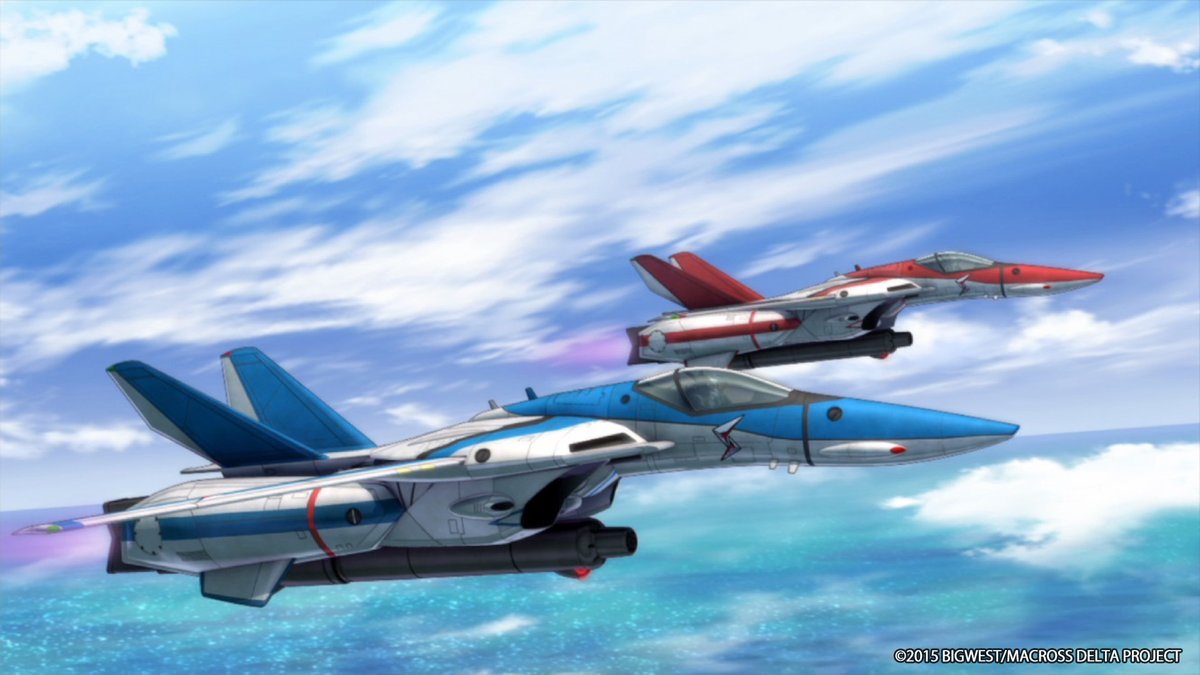 MACROSS_BIGWEST's tweet photo. #MacrossDelta Mecha Introduction

VF-1EX Valkyrie: Primarily used as trainers, several of these Valkyries are included among the Macross Elysion's Variable Fighter complement. Mirage trains Hayate in one when he joins Delta Flight.

📺Watch Mission 01: https://t.co/VmwIfWIuSk https://t.co/EV9EA8Guko