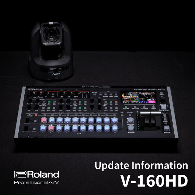 RolandSG_jp's tweet photo. 【アップデート情報】

ビデオ・スイッチャー V-160HD システム・プログラム Ver.3.51を公開しました。

今回のアップデートでPRESET MEMORYのSTART UPを「LAST MEMORY」に設定した時、LAST MEMORYが正しく保存されないことがある不具合を修正しました。

詳細はこちら👇
https://t.co/yAdzDFzMJz https://t.co/3twksJfqqw
