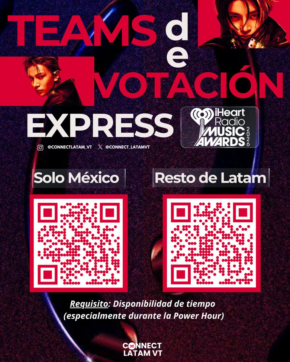 [👥]CONVOCATORIA• Teams iHeart

Ingresa al team que te corresponda y llevemos a #JAKE y #HEESEUNG a la victoria. Ambos teams puedes encontrarlos en la comunidad de whatsapp de Connect: 
🔗 chat.whatsapp.com/LxWWANfbgZp8W0…

 <a href="/ENHYPEN_members/">ENHYPEN</a> <a href="/ENHYPEN/">ENHYPEN OFFICIAL</a> #ENHYPEN #엔하이픈 #エンハイプン