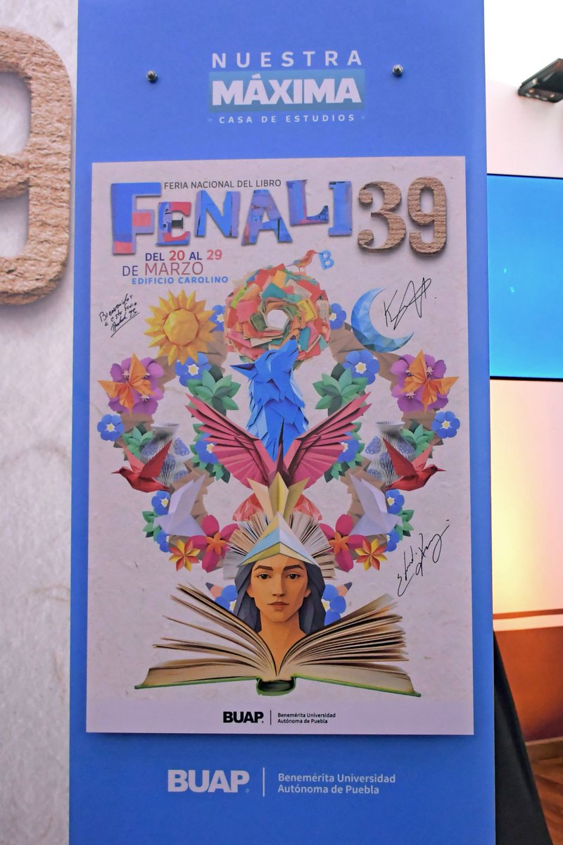 Anuncia BUAP la FENALI 39, del 20 al 29 de marzo.

Se realizará en el Edificio Carolino con la presencia de 250 sellos editoriales, 416 actividades y 400 invitados especiales.

#FenaliBUAP #Fenali2026 #Libros