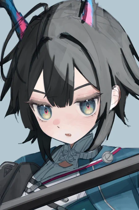 wip she's kinda cute without the twintails