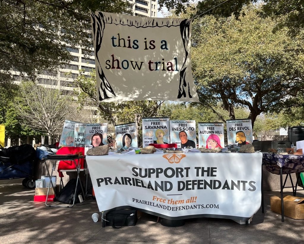 This historic first federal Antifa terrorism trial is still ongoing in Fort Worth, Texas. Antifa have been gathering outside the courthouse, accusing the proceedings of being a "show trial." Evidence has been admitted showing the injuries of the officer who was shot, plus all the