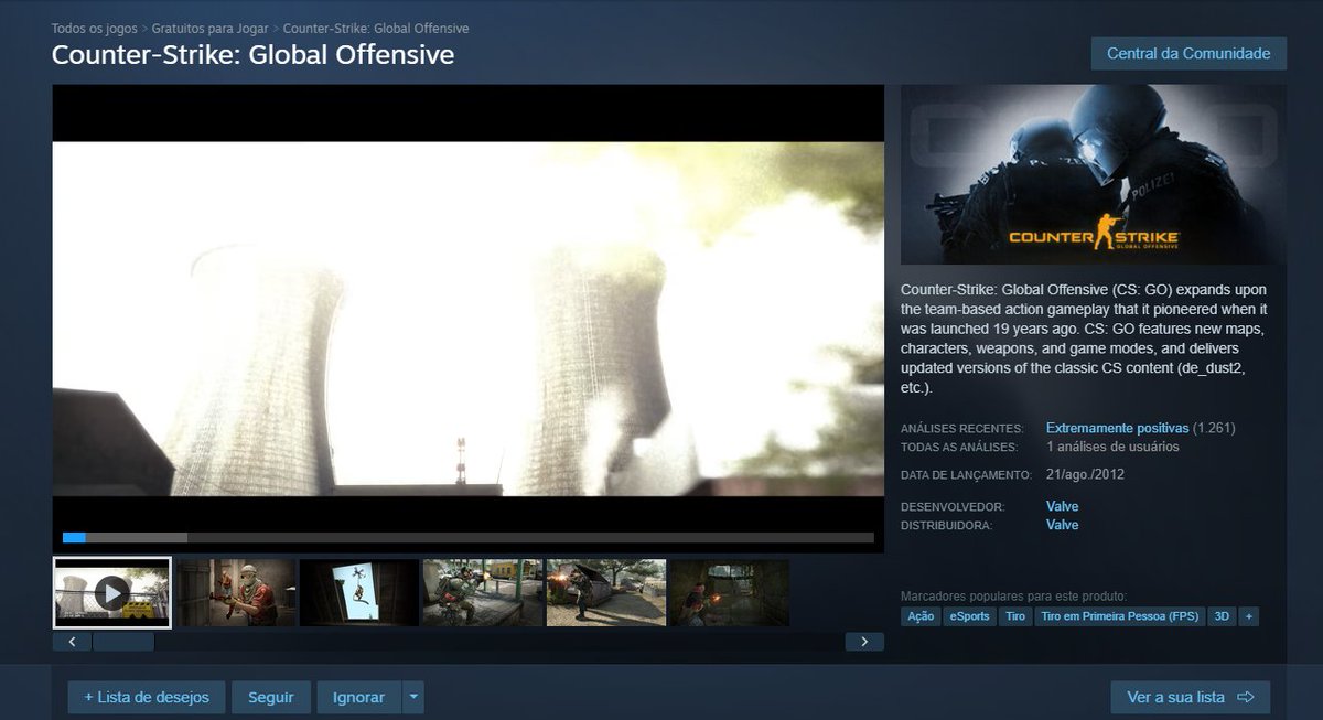 wtf csgo ta de volta na steam