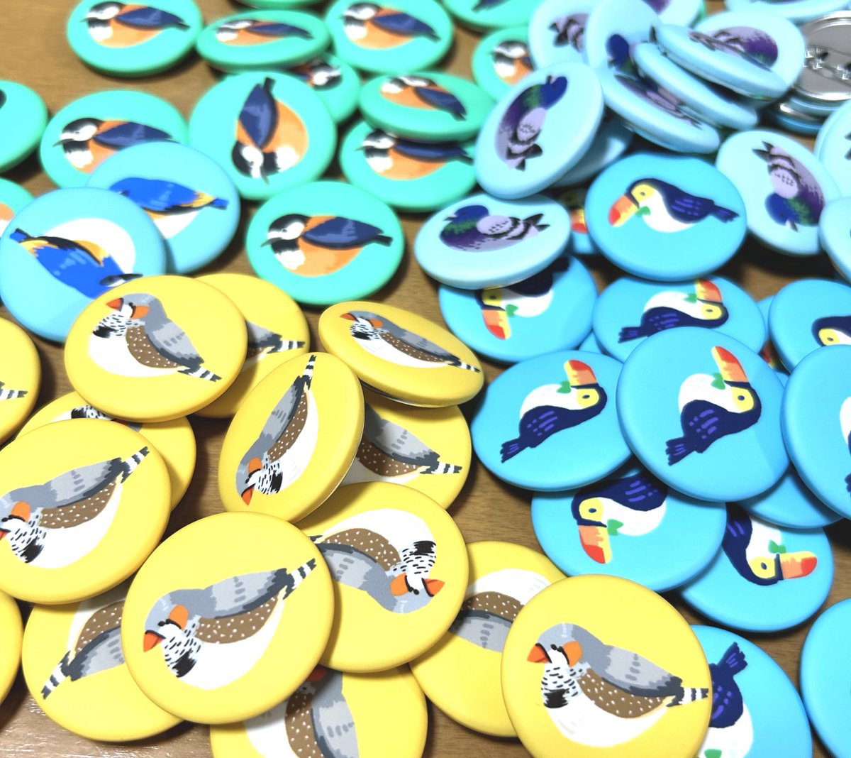 🥝 #岡山ハンドメイドフェスデザインマーケット には鳥さんグッズも