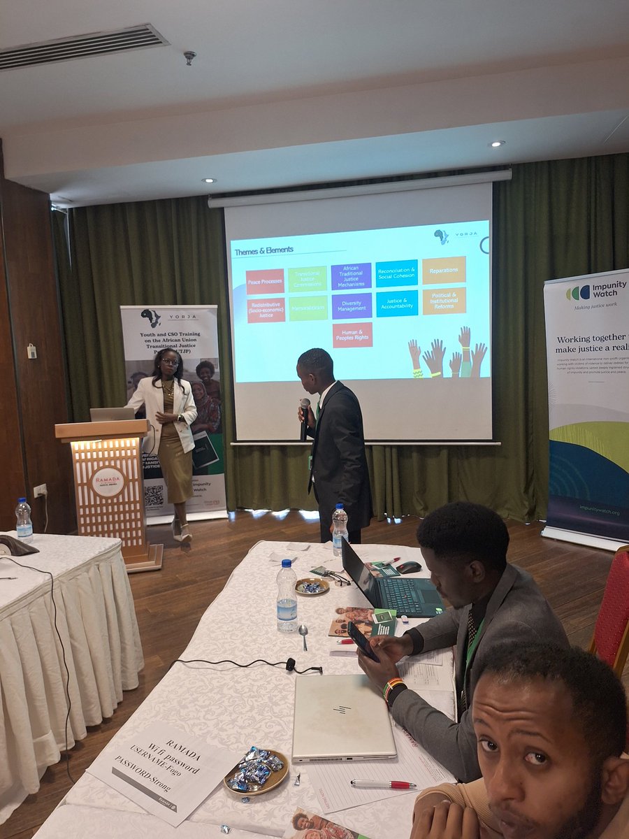 SellouJr's tweet photo. I was in Addis Ababa on invitation of #YORJA &amp; @ImpunityWatch for the Youth-Friendly #AUTJP training. Having coordinated the TRRC summary in The Gambia, this mission continues. Developed action plans with youth leaders. Now taking strategies home.
#TransitionalJustice #AUTJP https://t.co/ViN8RZYo1k