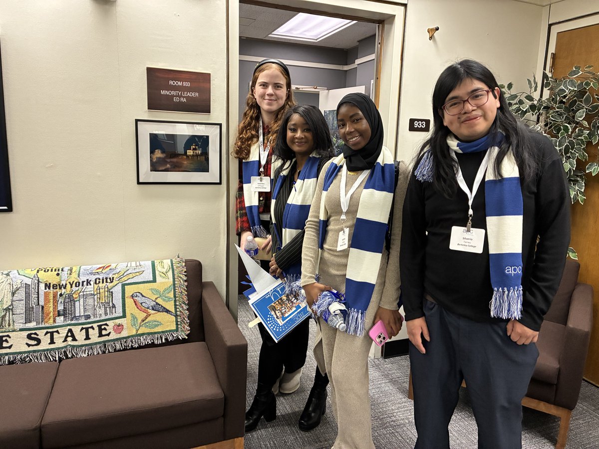 APCColleges's tweet photo. Last week, members from the APC's Student Leadership Council had the opportunity to meet with legislators and staff in Albany to discuss our 2026 priorities! Thank you to each and every office that took the time to hear our stories and why it's important to make higher education more accessible and affordable for all New Yorkers. 🌟🧑‍🎓

📸: Meetings with @PhilRamos6AD, staff from Higher Education Chairs @AliciaHyndman and @tobystavisky and Minority Leader @EdwardRa19.