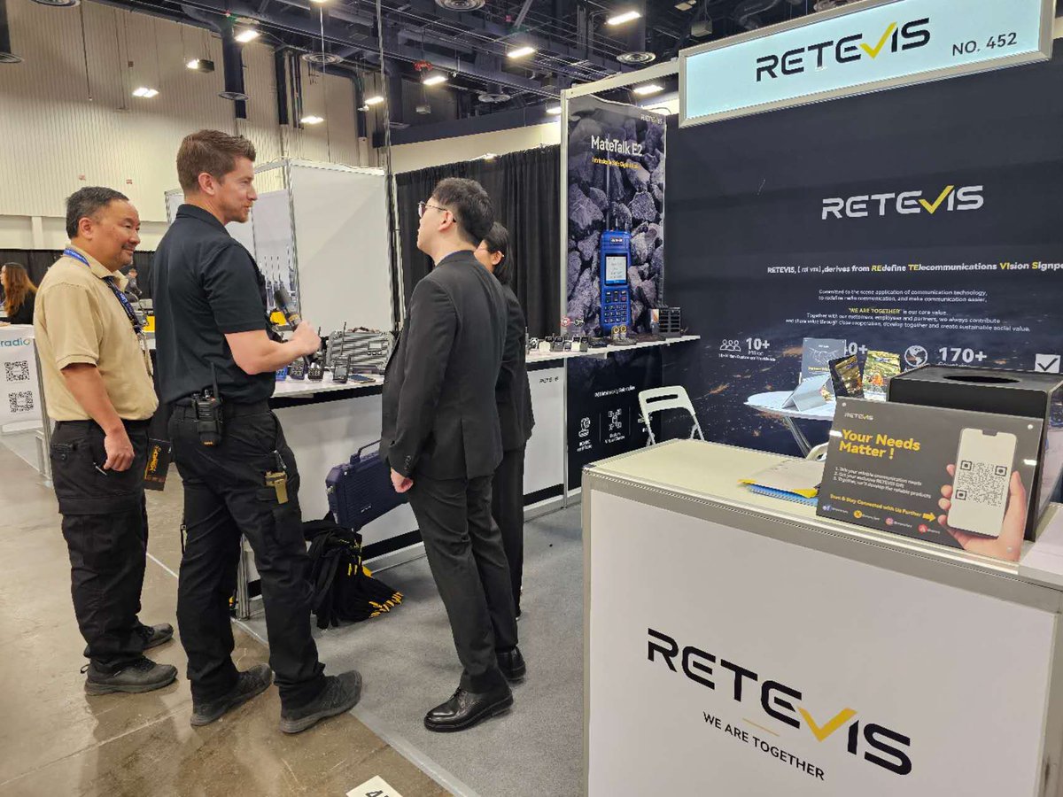 retevis_fans's tweet photo. Last year's event brought warm greetings and valuable inquiries from many customers. This year, we're returning with new products and even more refined communication solutions. #RETEVIS #RETEVISReliable #IWCE25 #IWCE26 #communication #technician https://t.co/NYYLirXfhL
