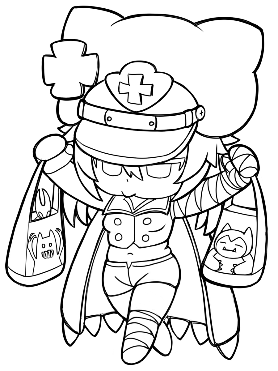 Baglethal lineart.
#GGST #Ramlethal
x.com/NosebledSamura…