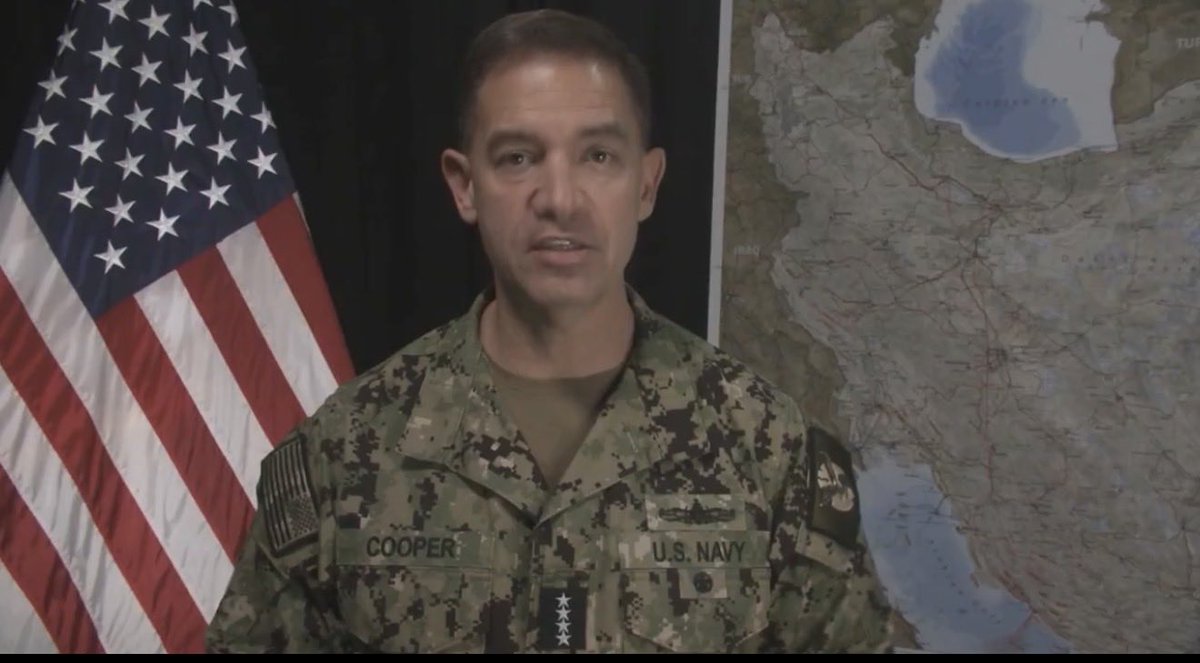 🚨عاجل

قائد القيادة المركزية الاميركية:

قمنا باغراق ١٧ سفينة ايرانية و غواصة ايرانية واحدة

اليوم لا توجد سفينة ايرانية واحدة في مضيق هرمز او خليج عمان  او في الخليج العربي