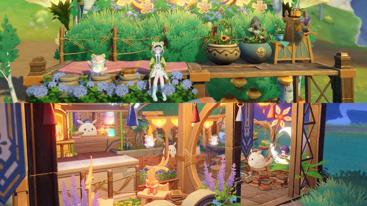 lunakath_'s tweet image. It's been a long not joining the fun (busy with irl 😭). But i made it! This is my build for the serenitea pot exercise ✨💚

More exercise project please @dailyteapot 👉🏻👈🏻🥹

#sereniteapot #teapot #lunakathteapot #GenshinImpact  #HoYocreators  #genshin 
 #塵歌壺  #原神