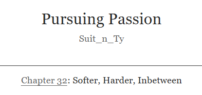 Suit_n_ty_xoxo's tweet photo. New Chapter! Sorry it took so long, I've been very distracted with a million different things lately 
https://t.co/DEEHrZIoqM https://t.co/CQA60ZXwig