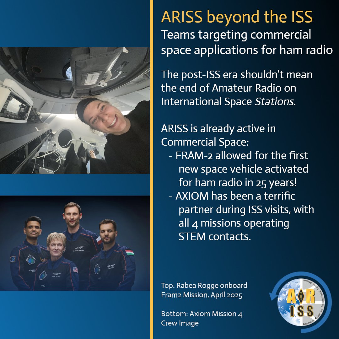 ARISS - Amateur Radio on the ISS tweet media