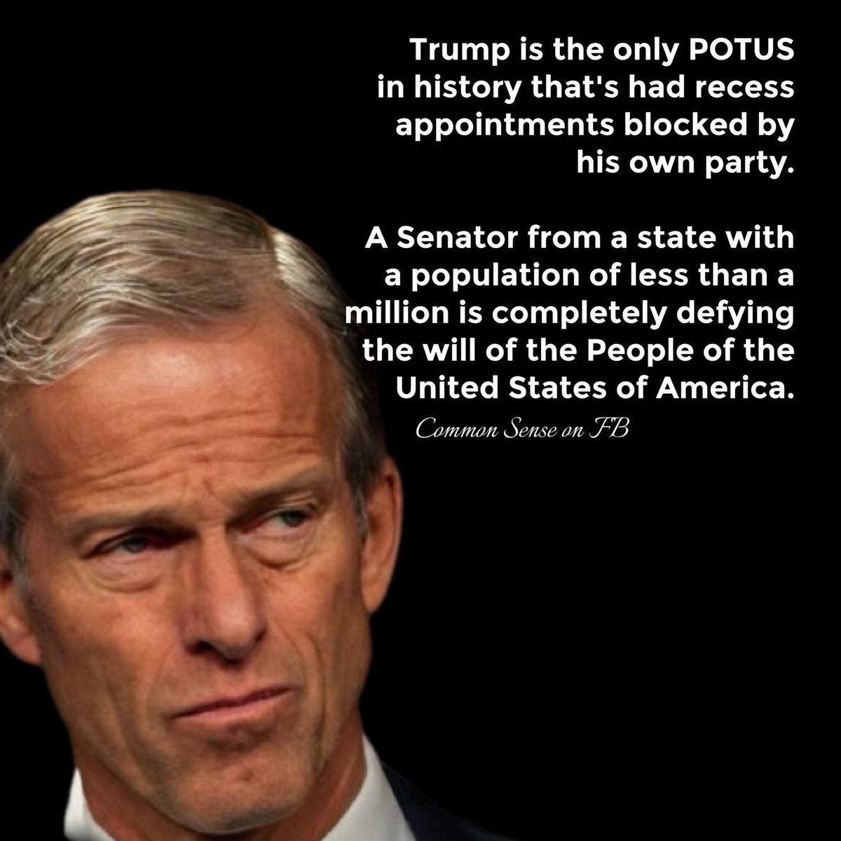 Senator Thune refuses to pass the Save America Act. 

This is sabatoge against the people of America and our president.