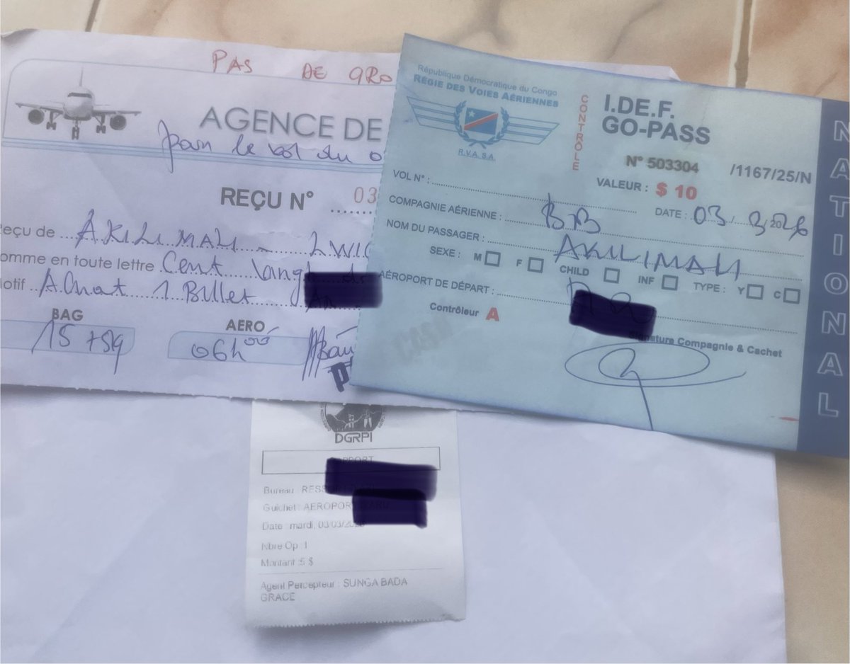 PatientNGANDU0's tweet photo. En RDC, voyager devient un parcours dâobstacles. Taxes floues, #DGRPI, #GO_PASS, taux parallĂšles imposĂ©s sans explication. Ce nâest pas le montant, câest le principe. Transparence, harmonisation et respect des citoyens doivent remplacer lâopacitĂ© qui gangrĂšne nos aĂ©roports https://t.co/GE9yLBHcxY