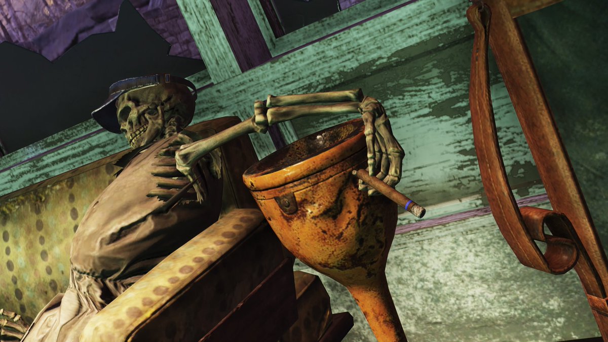 misakiyorozuya's tweet photo. #TeamFallout
#フォールアウト76
#FALLOUT76
#Bethesda
最期の一服 https://t.co/R63eBYQ4A3
