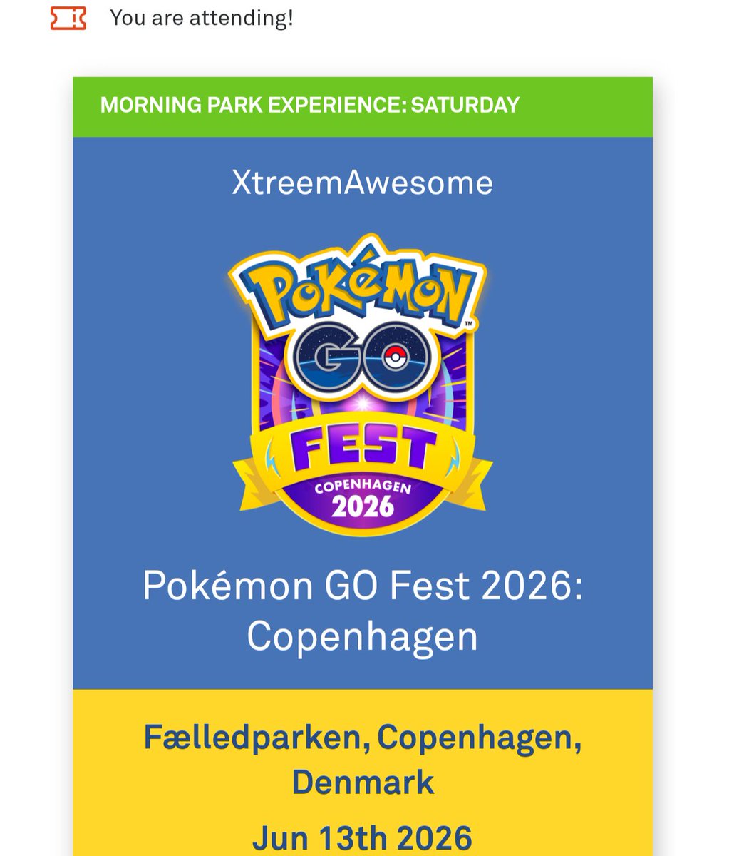 My 3rd Go Fest. And this year in my home country. 🇩🇰

Can't wait