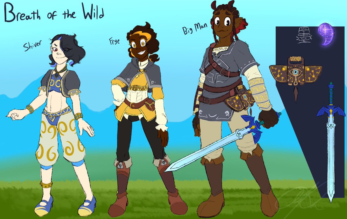 Bubblegum_AP's tweet photo. Apparently on the Japanese side of the Splatoon fandom, March 3rd is Deep Cut’s day! (In the same vein as dedicating March 1st to Marina)
Didn’t have anything big planned, so here’s some Zelda AU redesigns!
#Splatoon #Splatoon3 #Deepcutday #TheLegendOfZelda #TLoZ https://t.co/sNCyR3toMv