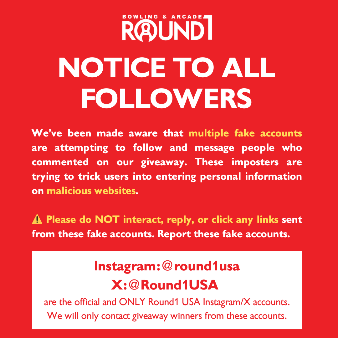Round1 Bowling & Arcade tweet media